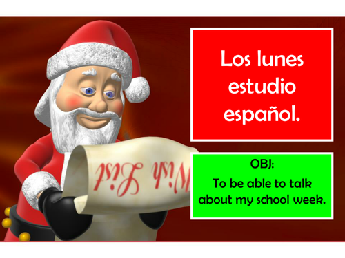 Los Lunes Estudio el Espanol - LESSON