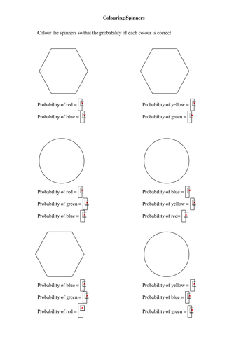 Probability Spinner Starter - KS3 KS4 by bodmans - Teaching Resources - TES