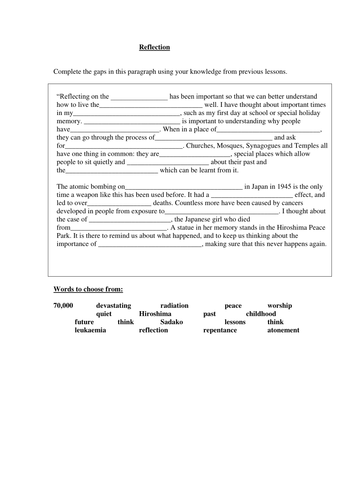 Hiroshima  - looking at the past