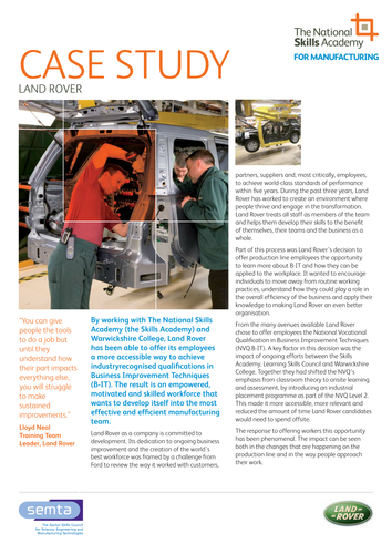 Land Rover Case Study