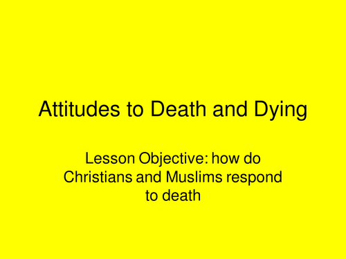 Attitudes to death and dying