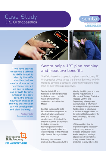 JRI Orthopedic Case Study