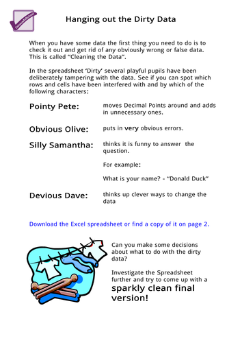 Hanging out the dirty data