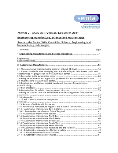 Engineering Manufacture, Science and Mathematics