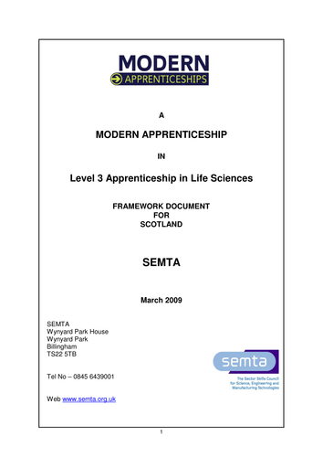 Level 3 Apprenticeship in Life Sciences