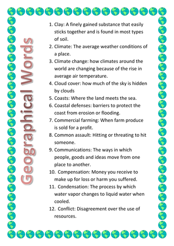 geographical-words-4-teaching-resources