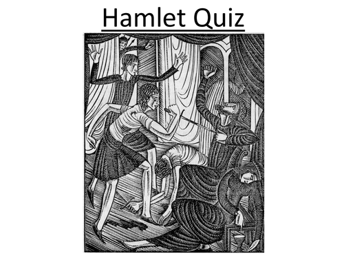 Hamlet: Interactive Revision Quiz Powerpoint