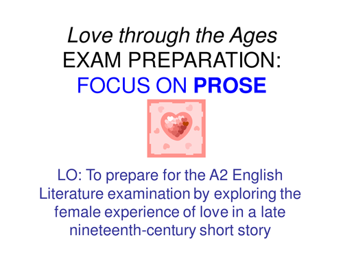 Exam prep - Love through the ages