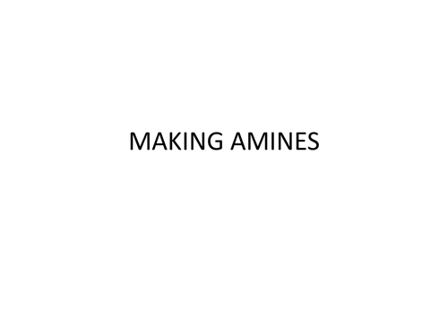 Making Amines