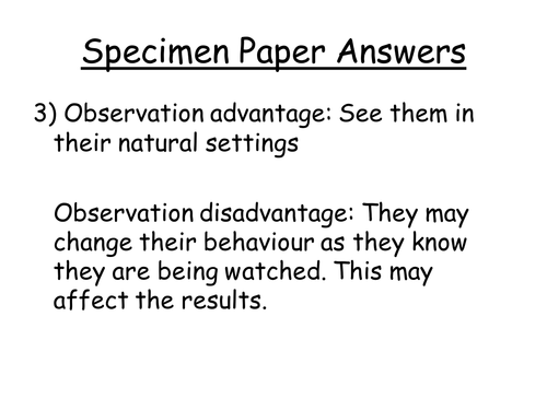 AQA Sociology Paper 1 answers