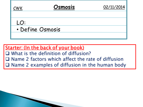 Osmosis Powerpoint