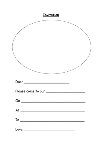 for event a letter write invitation template Resources lynreb  Teaching by Invitation