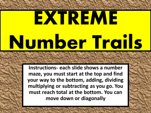 5 harder number trials (4 ops)