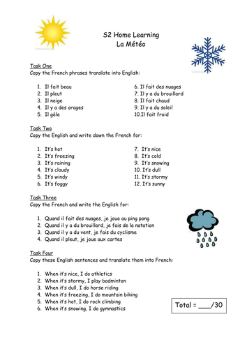 weather vocabulary worksheet teaching resources