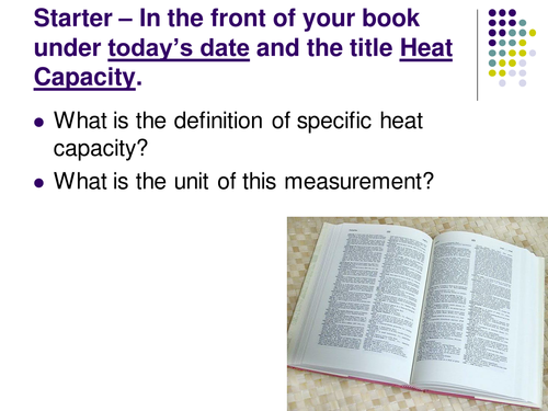 Specific heating capacity focus on antifreeze