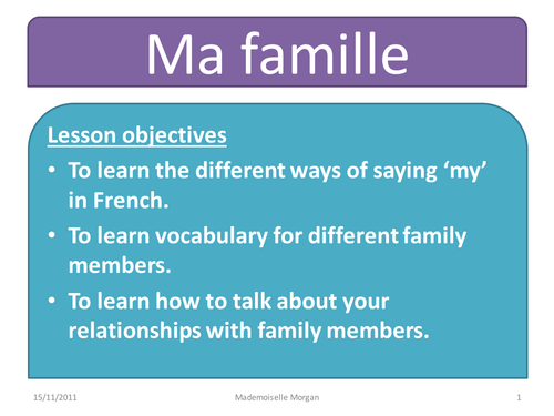 Family and relationships