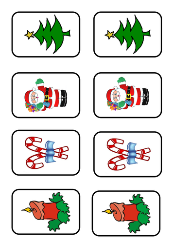 Christmas Pairs/Snap Cards by kmed2020 - Teaching Resources - Tes