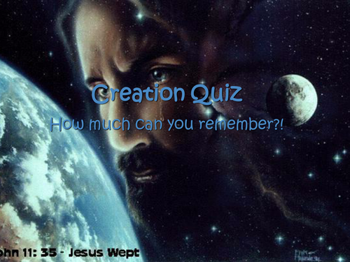Creation Quiz