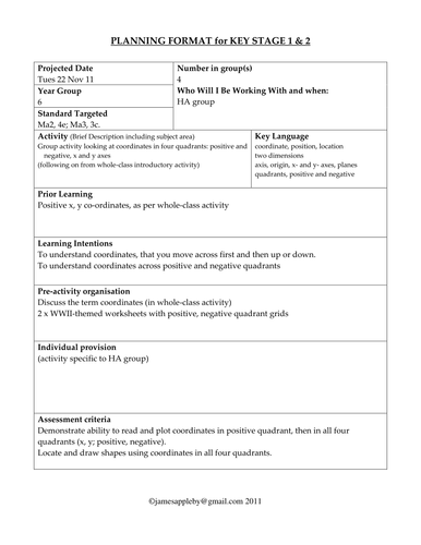 Themed coordinates worksheets (x2)