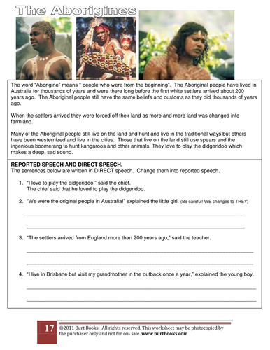 Direct and reported speech PART 1