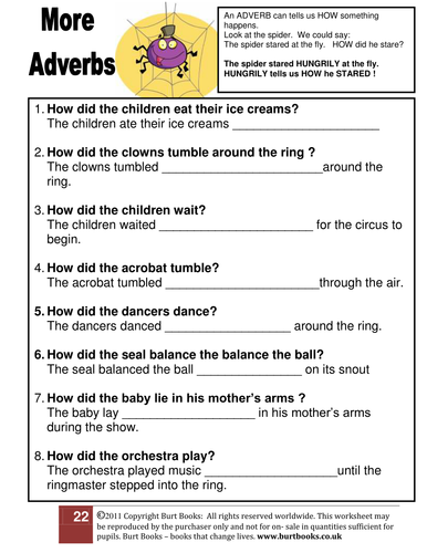 FORMING ADVERBS IN A SENTENCE