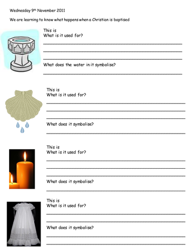 worksheets for labeling kindergarten free Baptism/Christening Worksheet Info by vickycgvj and