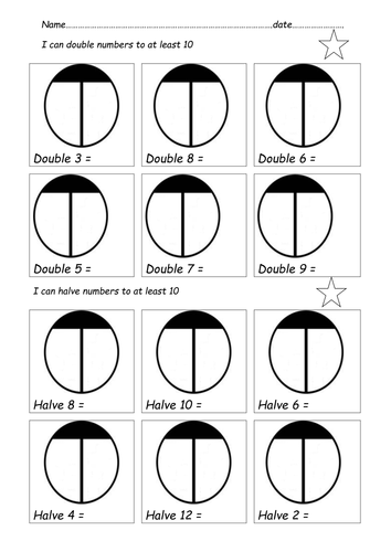 Nic and Tila learn halving and doubling