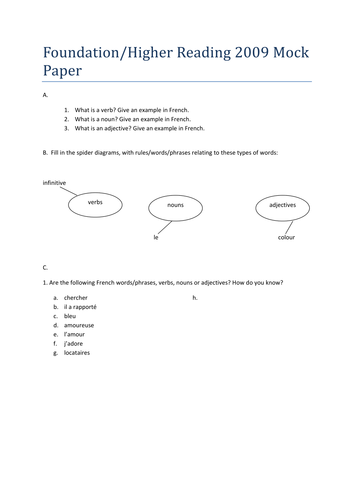 Exam feedback