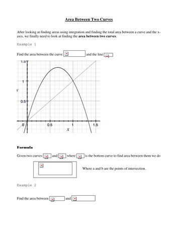 Areas between Curves