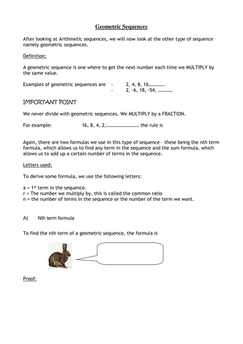 Geometric Sequences