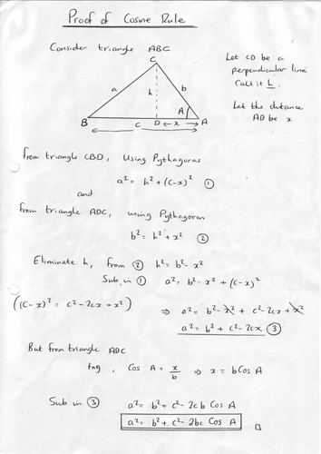 Cosine Rule