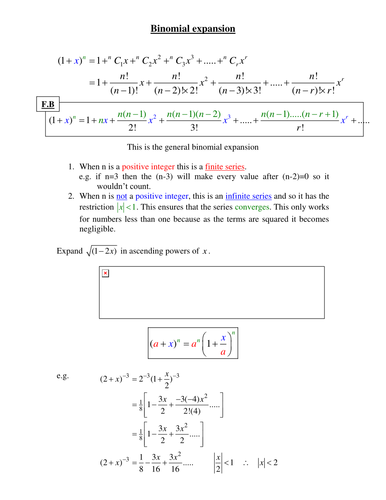 How to expand using Binomial