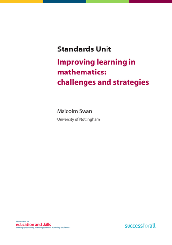 Research - improving learning in mathematics