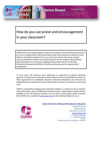 research-how-do-you-use-praise-teaching-resources