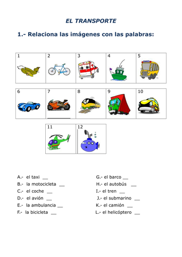 Medios de transporte