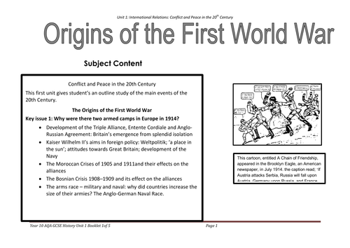 Printables Causes Of World War 1 Worksheet causes of world war 1 worksheet davezan worksheets davezan