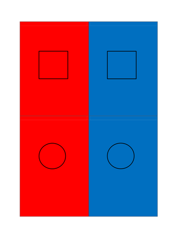 Sorting shapes by colour and sides