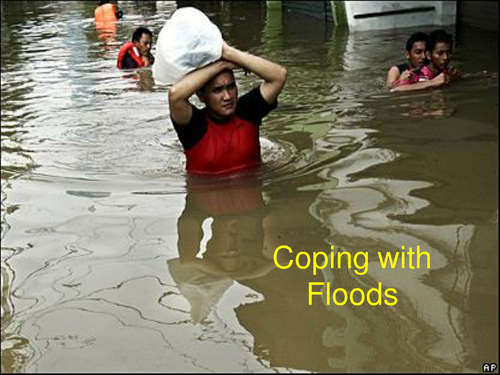 Coping with Floods powerpoint slide show.