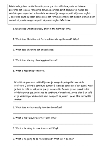 future and present reading