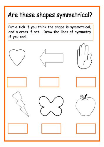 are these shapes symmetrical teaching resources