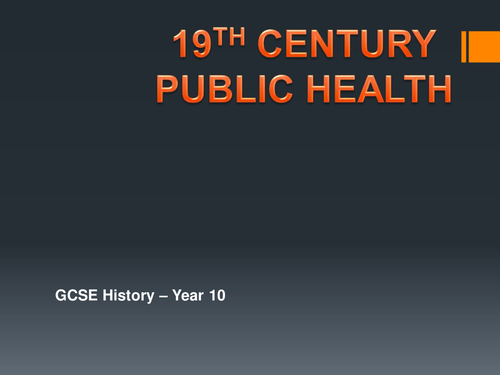 19th Century Public Health