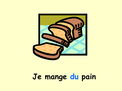 Manger du, de la etc white board challenge