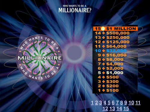 Who wants to be a scientific detection millionaire