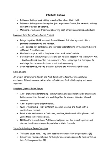 Interfaith Dialogue