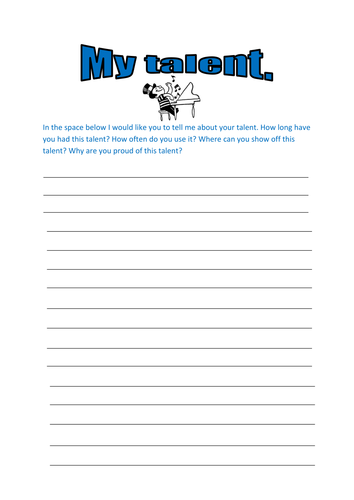Unusual talent Essay Example | by blogger.com