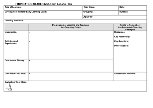 KS1/2 Lesson plan template by _noaddedsugar - Teaching 