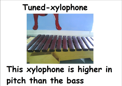 Music posters  from metalaphone to xylophone.