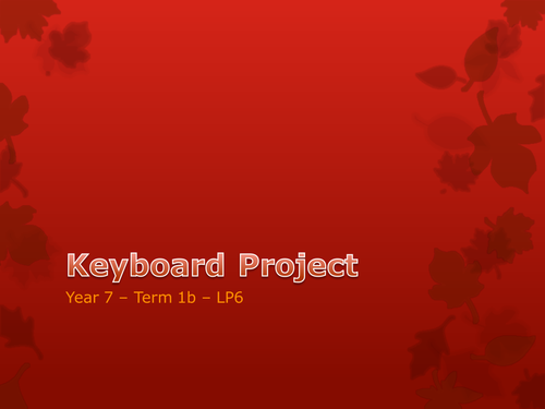 Keyboard Project LP6