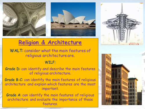 Intro to Religion&Architect- KS4 AQA Spec B Unit 5