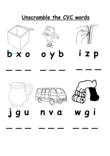 cvc-words-unscramble-the-letters-teaching-resources